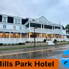 Commercial Pressure Washing at Mills Park Hotel in Yellow Springs, Oh